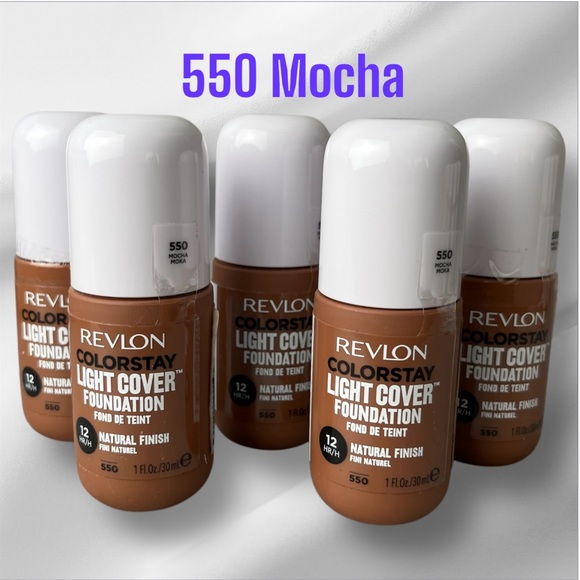 Revlon Colorstay Light Coverage Liquid Foundation Long Wear Makeup 550 Mocha - Picture 12 of 12